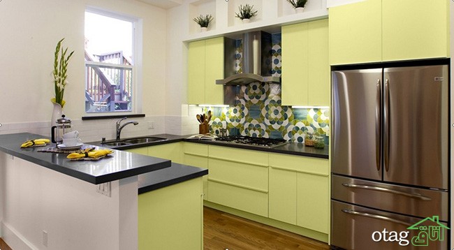 رنگ آشپزخانه 4 راهنمای انتخاب رنگ آشپزخانه با ایده های جدید و بروز