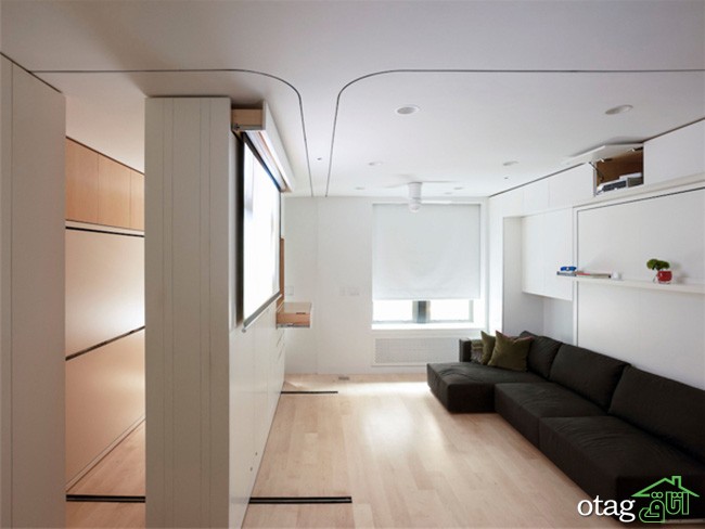 طراحي داخلي خانه مدرن 22 آشنايي با طراحي داخلي خانه مدرن با ديوارهاي انعطاف پذير  