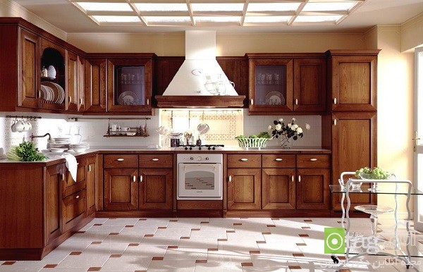 Classic Wood Cabinets in Kitchen Ideas 3 برترین مدلهای کابینت کلاسیک آشپزخانه با طرح های جالب و شیک