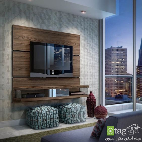 میز تلویزیون چوبی شیک (9)