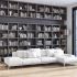 فضاهای زندگی مجلل با دکوراسیون کتابخانه
