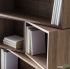 مدل کتابخانه خانگی کوچک دیواری و ایستاده مناسب اتاق نشیمن