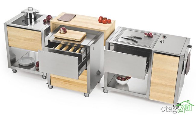 مدل های آماده آشپزخانه بسیار کوچک قابل استفاده در هر فضایی