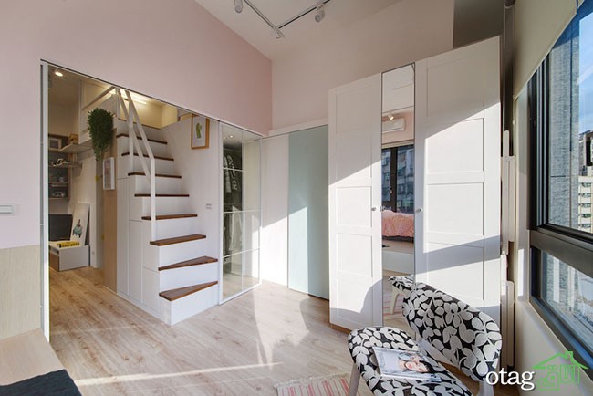 بازسازی آپارتمان کوچک 48 متری به روشی بسیار خلاقانه و جالب