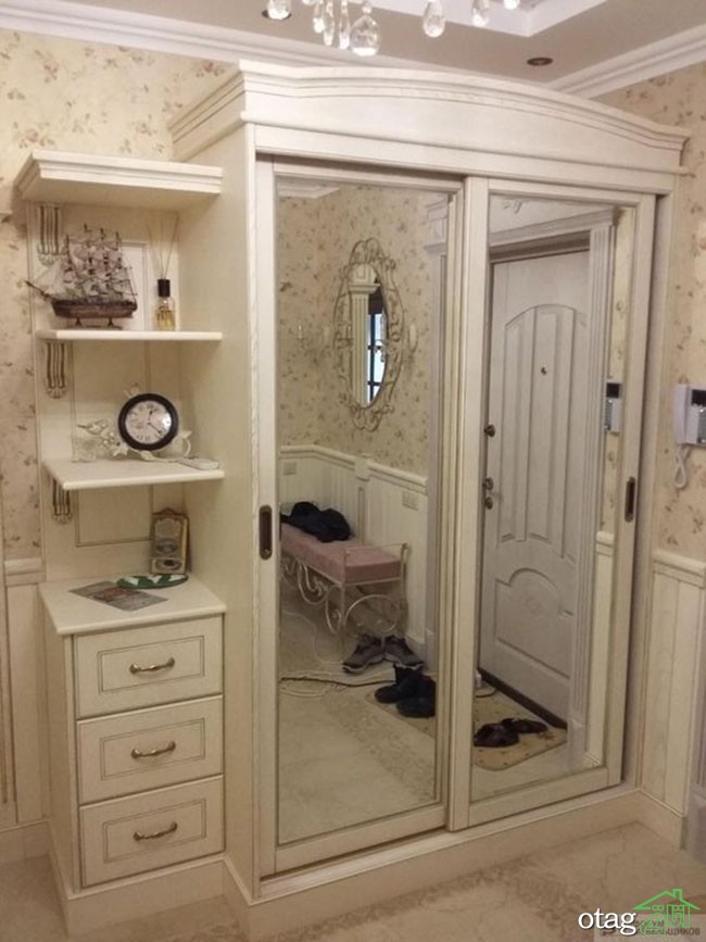 تزیین درب کمد دیواری و درب اتاق و حمام با آینه های زیبا