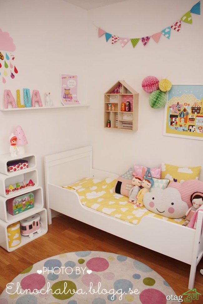 دکوراسیون اتاق نوزاد بهمراه سرویس وسایل نوزاد با طراحی زیبا