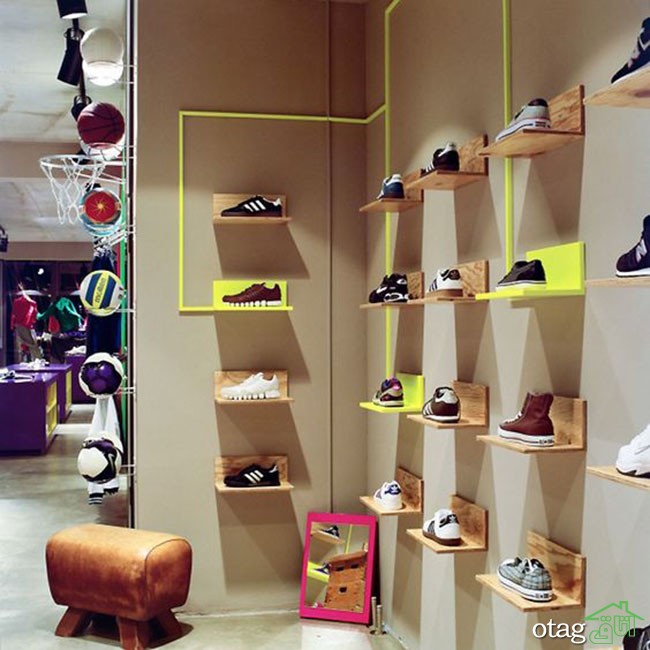 جدیدترین عکس های دکوراسیون داخلی کفش فروشی بسیار شیک
