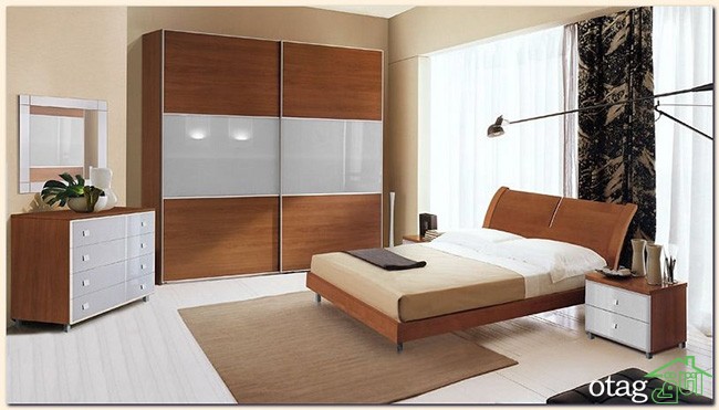 مدل سرویس خواب ام دی اف مناسب اتاق های دونفره مدرن