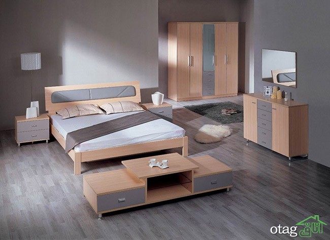 مدل سرویس خواب ام دی اف مناسب اتاق های دونفره مدرن