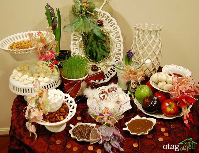 مدل سفره هفت سین سال 96 با طرح های متنوع و بسیار شیک