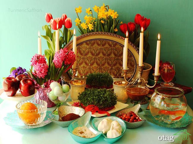 مدل سفره هفت سین سال 96 با طرح های متنوع و بسیار شیک