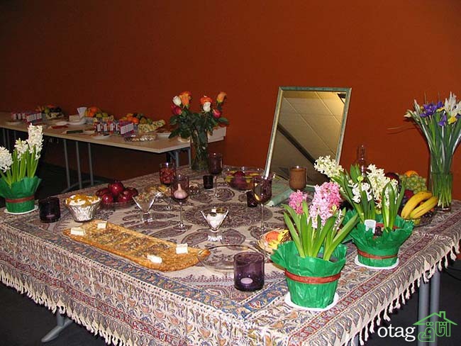مدل سفره هفت سین سال 96 با طرح های متنوع و بسیار شیک