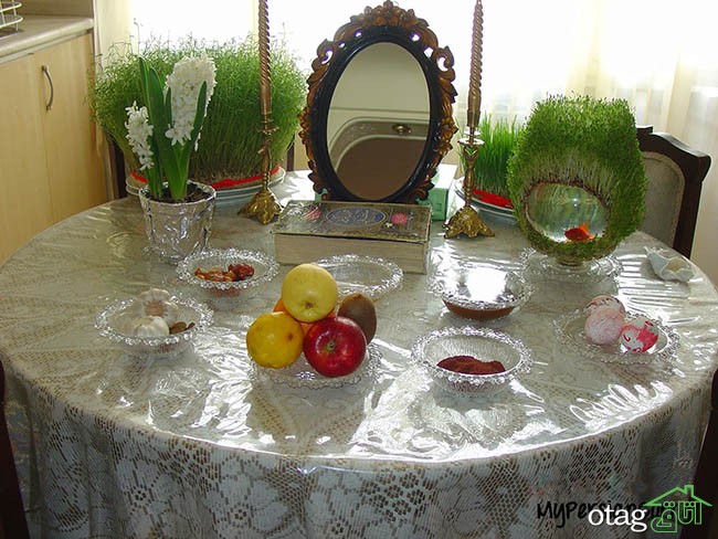مدل سفره هفت سین سال 96 با طرح های متنوع و بسیار شیک