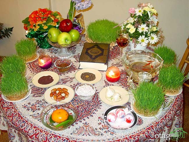 مدل سفره هفت سین سال 96 با طرح های متنوع و بسیار شیک