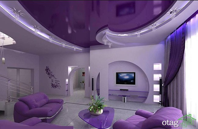44 مدل کناف سقف 2021 جدید [ با اجرای آسان ] زیبا و مدرن پذیرایی