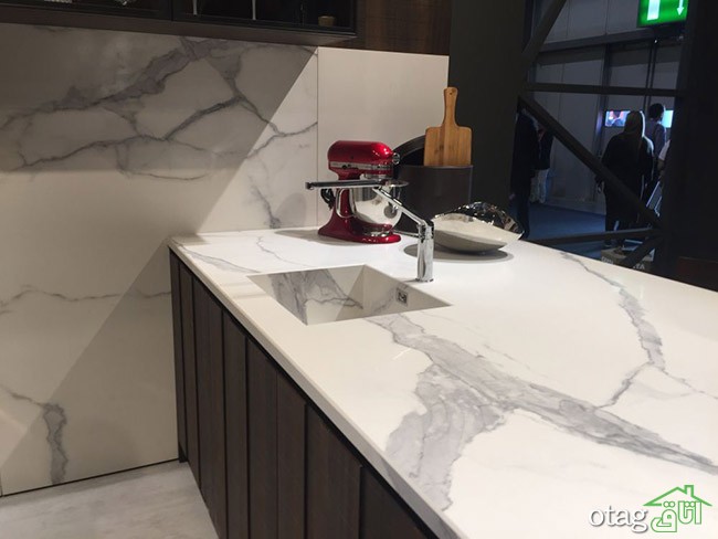 مدل های جدید صفحه کانتر آشپزخانه از جنس سنگ مرمر بسیار زیبا