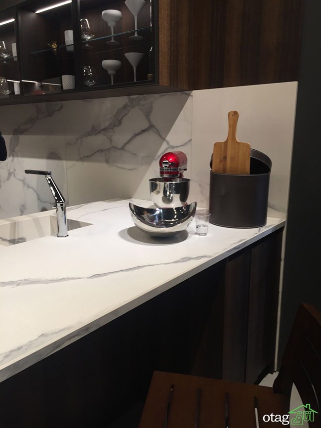 مدل های جدید صفحه کانتر آشپزخانه از جنس سنگ مرمر بسیار زیبا