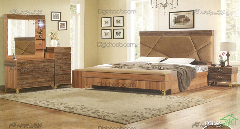 قیمت مدل تخت خواب دو نفره چوبی