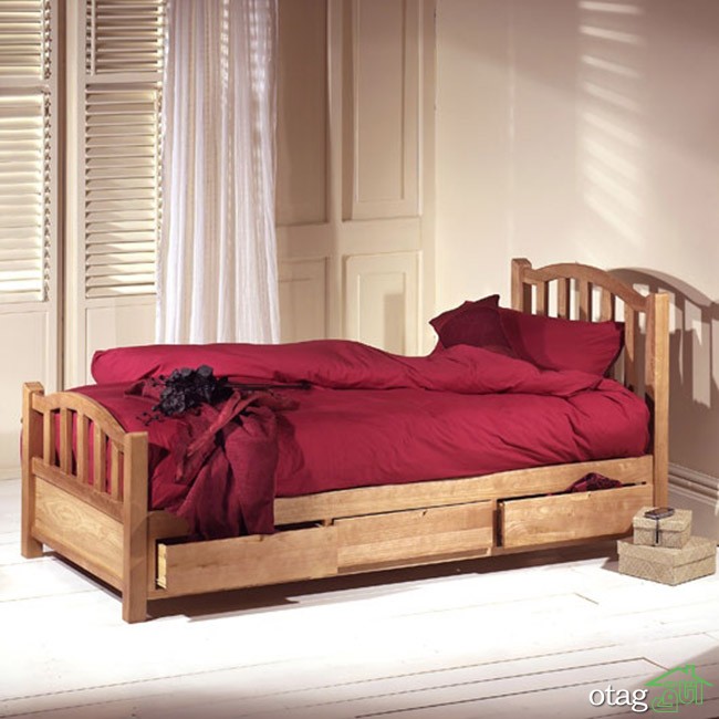 مدل تخت خواب دخترانه بسیار شیک و زیبا برای اتاق جوانان