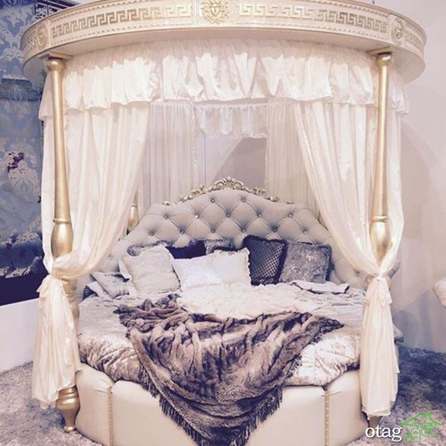 مدل تخت خواب دخترانه بسیار شیک و زیبا برای اتاق جوانان
