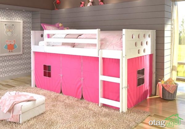 مدل تخت خواب کودک همراه کمد و کشو برای ذخیره سازی لوازم