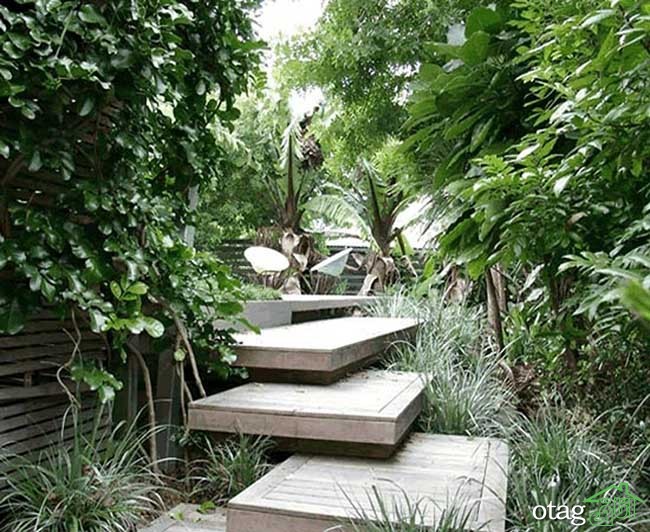 مدل راه پله حیاط به ایوان خانه با طراحی جدید و بروز