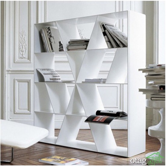 26 مدل قفسه کتاب [ مدرن ] برای اتاق نشیمن و اتاق خواب سال 1400
