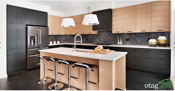 مدل کابینت بزرگ و جادار با طراحی شیک مناسب تمامی آشپزخانه ها