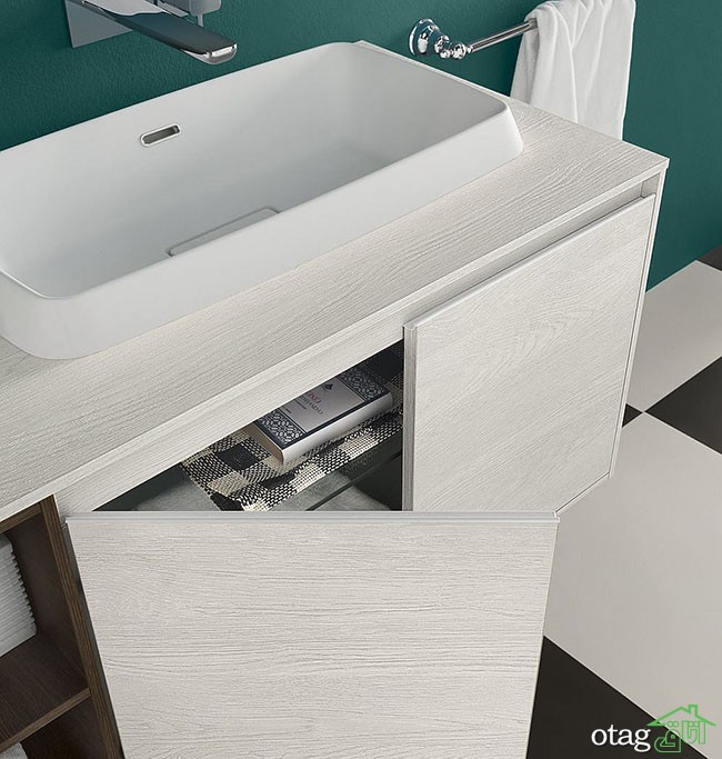 کابینت حمام و دستشویی با طراحی بسیارشیک و مدرن