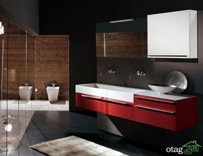 کابینت حمام و دستشویی با طراحی بسیارشیک و مدرن