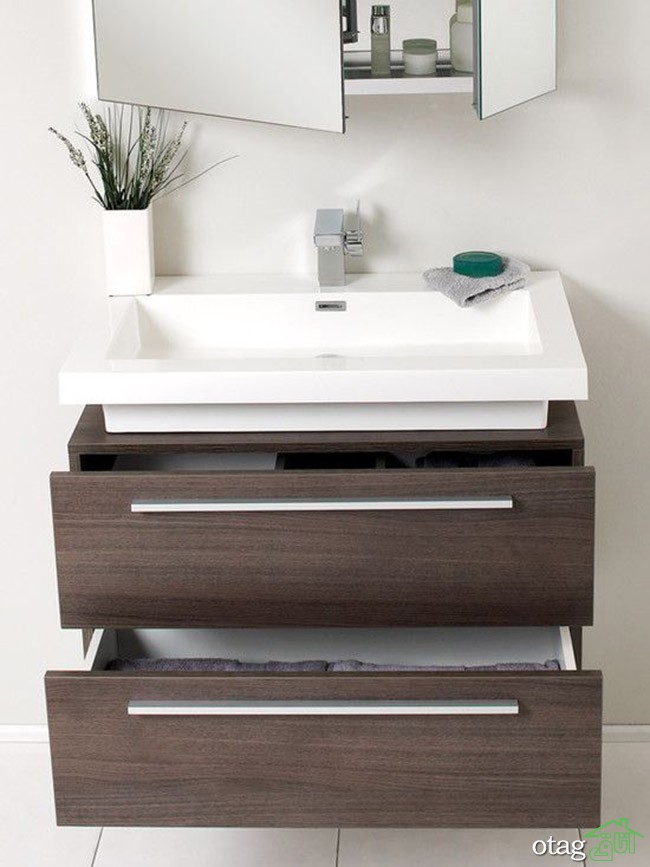 کابینت حمام و دستشویی با طراحی بسیارشیک و مدرن
