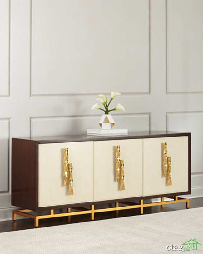 23 عکس از مدل کنسول چوبی کابینت دار مدرن [قیمت ارزان] جدید 1402