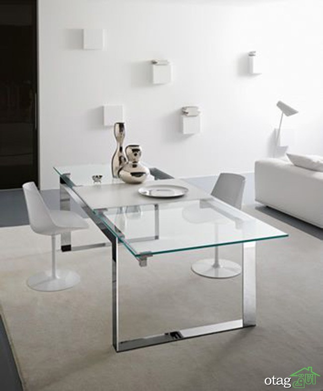 مدل های شیک میز اداری شیشه ای در اندازه های بزرگ و کوچک