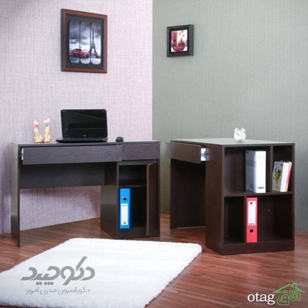 قیمت خرید 50 مدل میز تحریر  [ میز کامپیوتر جدید ] در سال 96 - میز مطالعه مدرن