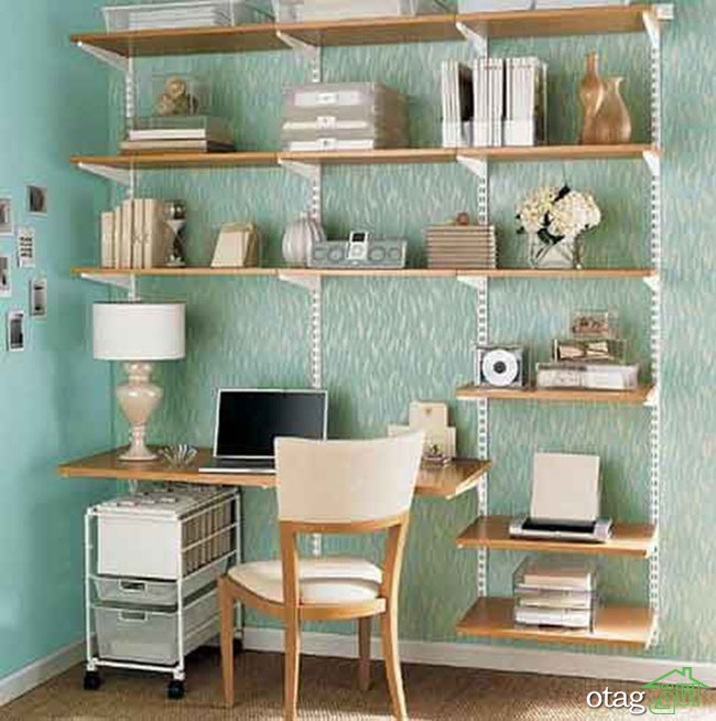 مدل های جدید میز تحریر کتابخانه دار مدرن [اتاق جوانان] 23 طرح سال 1402