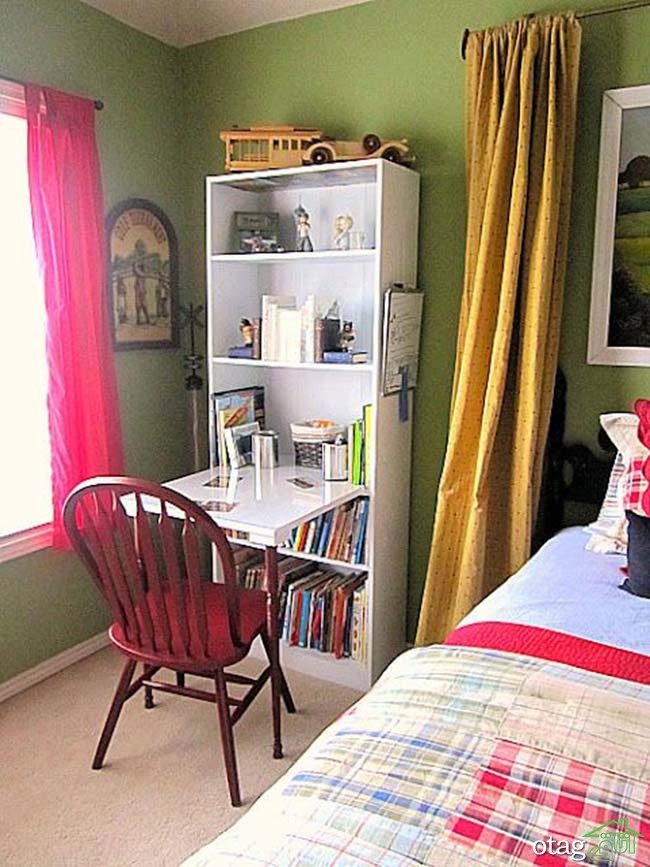 مدل های جدید میز تحریر کتابخانه دار مدرن [اتاق جوانان] 23 طرح سال 1402