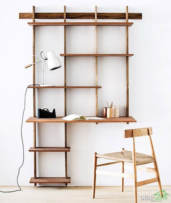 مدل های جدید میز تحریر کتابخانه دار مدرن [اتاق جوانان] 23 طرح سال 1402
