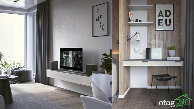 سه مدل نقشه خانه 70 متری تک خوابه بهمراه چیدمان کامل سه مدل نقشه خانه 70 متری تک خوابه بهمراه چیدمان کامل