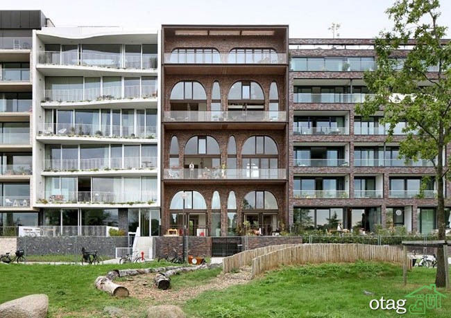 نمای آپارتمان مدرن با طراحی منحصر بفرد و پیچیده از سرتاسر جهان