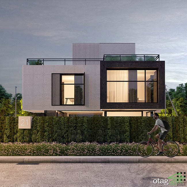 48 مدل نمای خانه یک طبقه و دو طبقه با ترکیب چوب در سال1400 48 مدل نمای خانه یک طبقه و دو طبقه با ترکیب چوب در سال1400