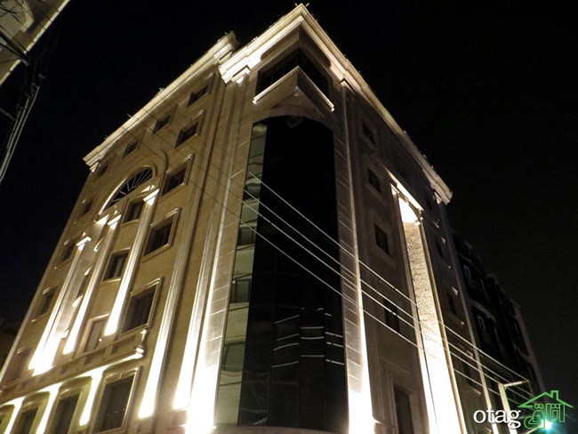 33 طرح زیبا برای نورپردازی نمای ساختمان مسکونی و تجاری  