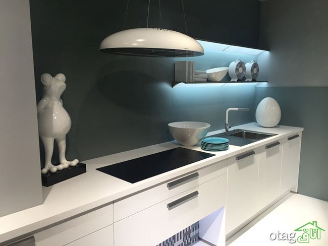 26 مدل عکس جدید از نور مخفی کابینت آشپزخانه  با اجرای ساده