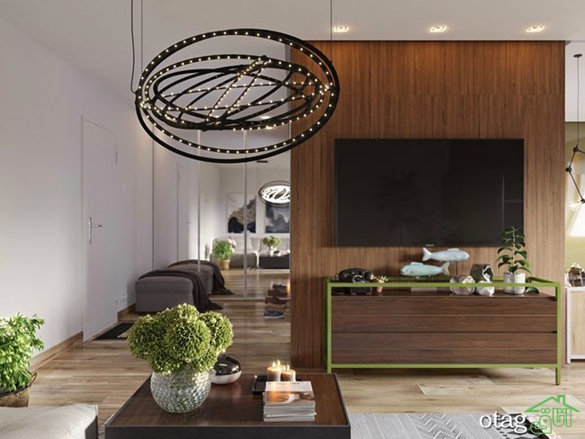 چیدمان منزل 50 متری شیک به شکل خلوت و دلباز همراه با عکس