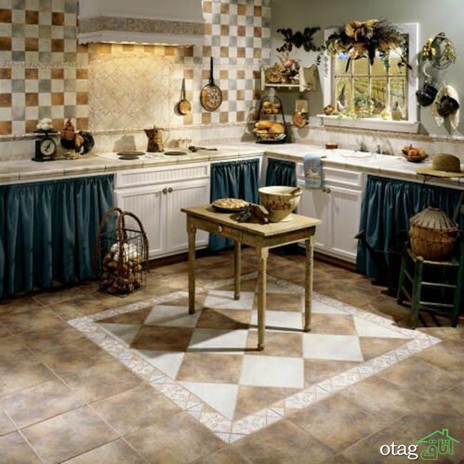 29 مدل جدید چیدمان کاشی آشپزخانه [ مدرن و شیک ] با رنگ های خاص