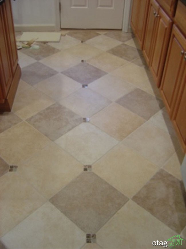 29 مدل جدید چیدمان کاشی آشپزخانه [ مدرن و شیک ] با رنگ های خاص