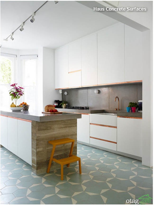 29 مدل جدید چیدمان کاشی آشپزخانه [ مدرن و شیک ] با رنگ های خاص