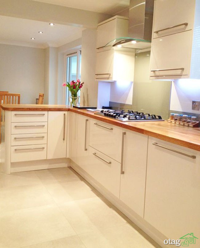 29 مدل جدید چیدمان کاشی آشپزخانه [ مدرن و شیک ] با رنگ های خاص