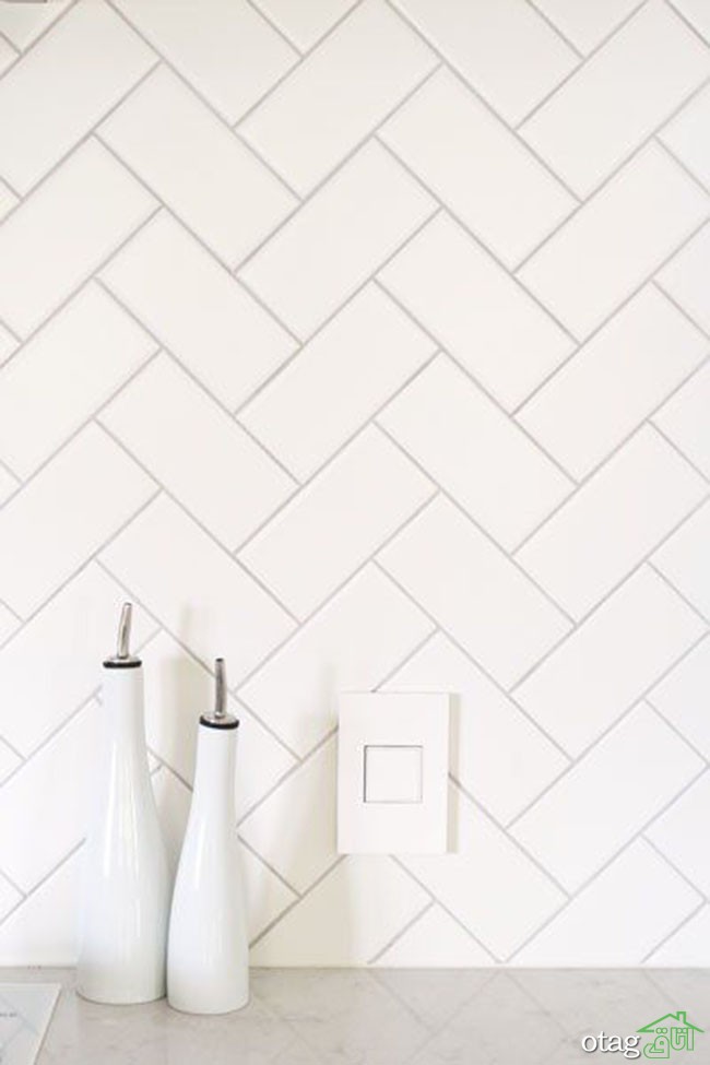 29 مدل جدید چیدمان کاشی آشپزخانه [ مدرن و شیک ] با رنگ های خاص