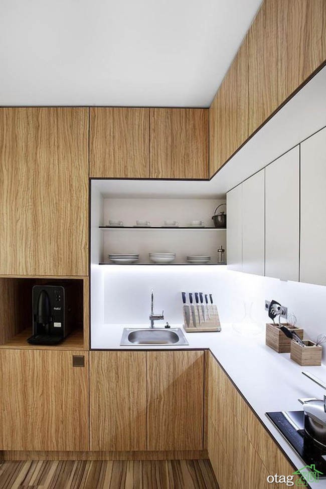 مدل کابینت تمام چوب در آشپزخانه های مدرن و کلاسیک مدل کابینت تمام چوب در آشپزخانه های مدرن و کلاسیک