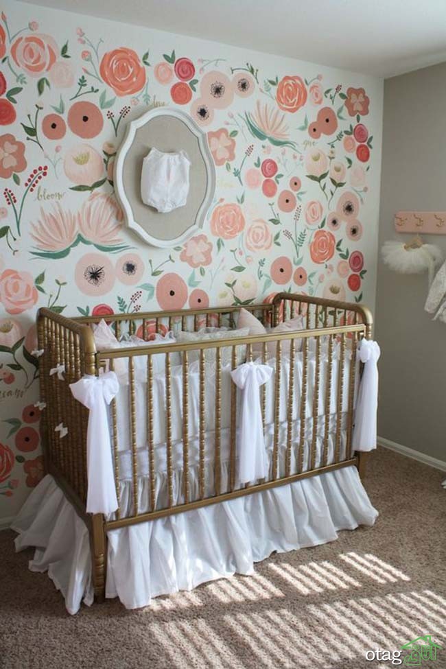 کاغذ دیواری اتاق نوزاد فانتزی، طرح های شاد و جذاب